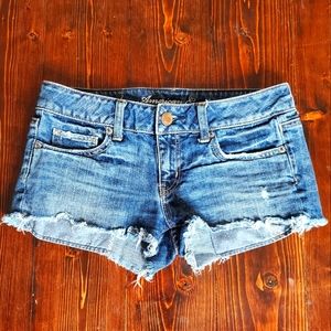 American Eagle Shorts with Blue Pockets